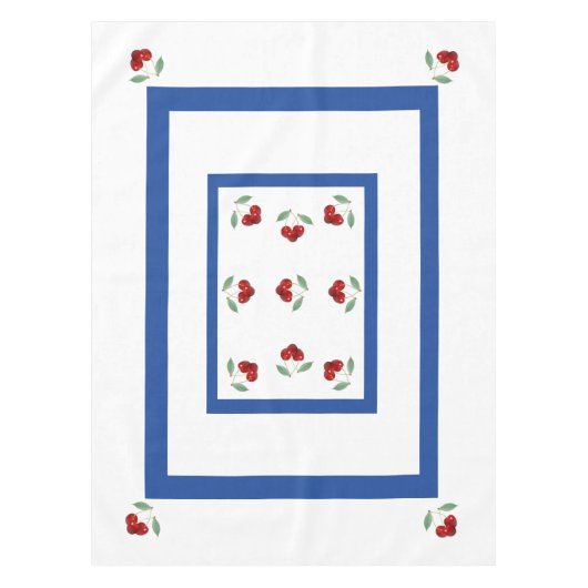 Retro Cherries Tablecloth Tafelkleed (Voorkant)