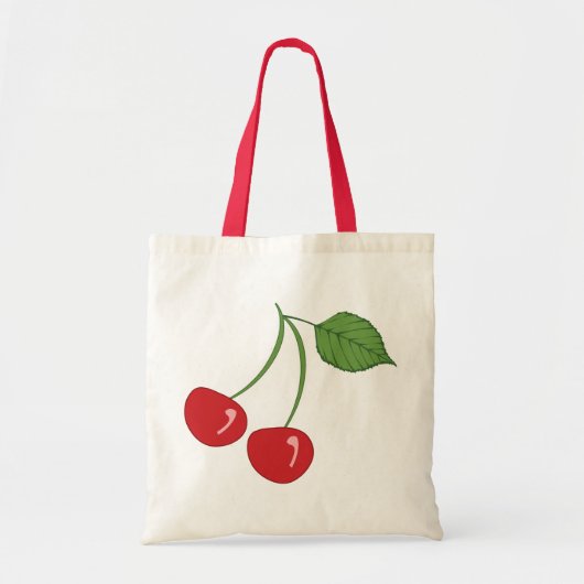 Retro Cherries Tote Bag (Voorkant)