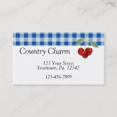 Retro Cherries Visitekaartje (Voorkant)