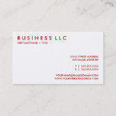 retro CHERRIES Visitekaartje (Achterkant)