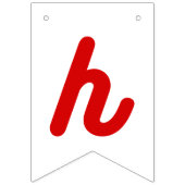 Retro Cherry 1e Verjaardag Vlaggetjes (Tweede vlag)