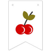 Retro Cherry 1e Verjaardag Vlaggetjes (Eerste vlag)