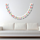 Retro Cherry 1e Verjaardag Vlaggetjes