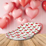 Retro Cherry Berry 1e Verjaardag Rood en groen Papieren Bordje<br><div class="desc">Vier je Somebody Cherry Sweet eenjarige in zoete stijl met een retro verjaardagsdecor collectie! Channeling retro charme met levendige rode en groene kersen, de feestextra's voegen een speelse touch toe aan de speciale dag- en feesttafel van je kleintje. Van uitnodigingen tot servies, dek je kleintje zijn feestje uit in fruitige...</div>