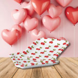 Retro Cherry Berry 1e Verjaardag Rood en groen Papieren Bordje<br><div class="desc">Vier je Somebody Cherry Sweet eenjarige in zoete stijl met een retro verjaardagsdecor collectie! Channeling retro charme met levendige rode en groene kersen, de feestextra's voegen een speelse touch toe aan de speciale dag- en feesttafel van je kleintje. Van uitnodigingen tot servies, dek je kleintje zijn feestje uit in fruitige...</div>