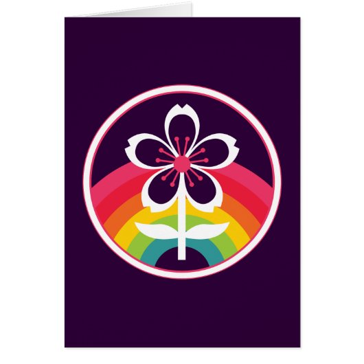 retro cherry blossom (Voorkant)