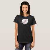 Retro Cherry Blossom Moon Japans esthet T-shirt (Voorkant volledig)