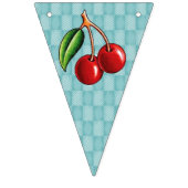Retro Cherry Bunting. Vlaggetjes (Derde vlag)