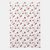 Retro Cherry Cute Simple Minimal Farmhouse Theedoek (Verticaal)
