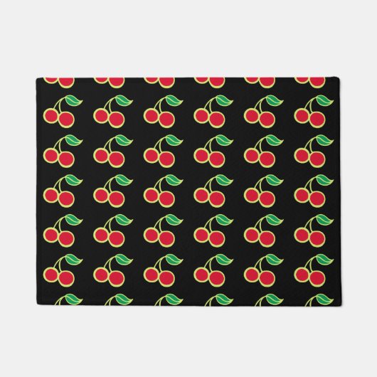 Retro  Cherry Doormat Rug Welkom Mat (Voorkant)
