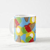 Retro Cherry en Limoen Ice Cream Mok (Voorkant links)