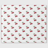 Retro Cherry Holiday All Occasion Inpakpapier (Vlak)