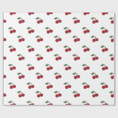 Retro Cherry Holiday All Occasion Inpakpapier (Vlak)