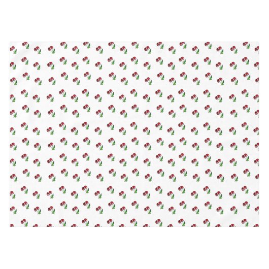 Retro Cherry Linen Tablecloth Tafelkleed (Voorkant (Horizontaal))