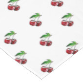 Retro Cherry Linen Tablecloth Tafelkleed (Gekanteld)