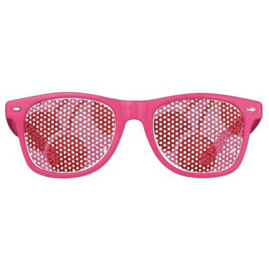 Retro Cherry Party bril Zonnebril (Voorkant)