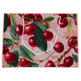 Retro Cherry Pop Roze Groot Cadeauzakje
