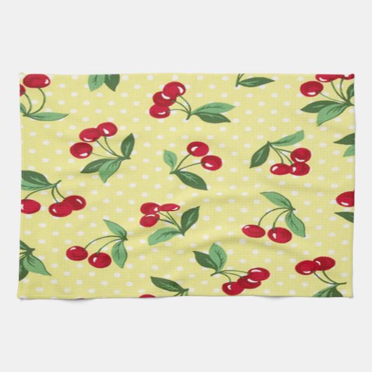 Retro Cherry Theehanddoek Set (3) Theedoek (Horizontaal)