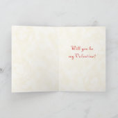 Retro Cherub Valentijn Kaart (Binnen)