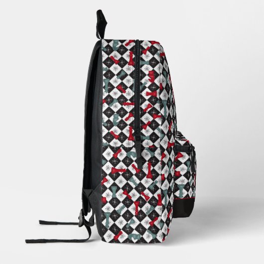 Retro Chess Board Bedrukte Rugzak (Links)