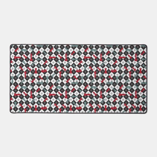 Retro Chess Board Bureaumat (Voorkant)