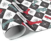 Retro Chess Board Cadeaupapier (Rol Hoek)