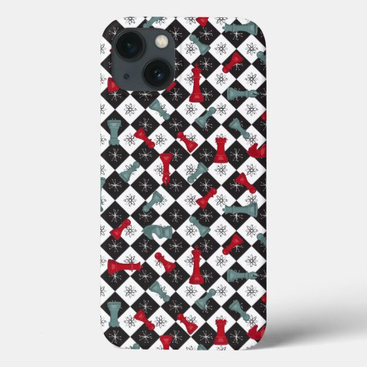 Retro Chess Board Case-Mate iPhone Case (Achterkant)