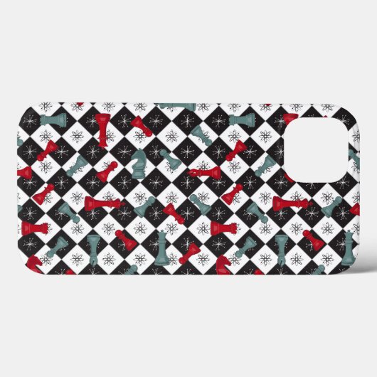Retro Chess Board Case-Mate iPhone Case (Achterkant (horizontaal))