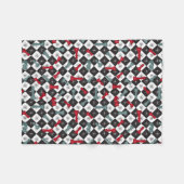 Retro Chess Board Fleece Deken (Voorkant (Horizontaal))