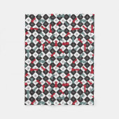 Retro Chess Board Fleece Deken (Voorkant)