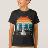 Retro Chess Board game Chess Lover T-shirt (Voorkant)