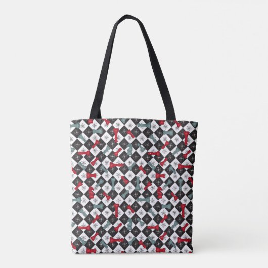 Retro Chess Board Tote Bag (Achterkant)