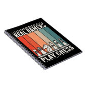 Retro Chess Gamer Board game Chess Piecks Notitieboek (Rechterzijde)