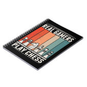 Retro Chess Gamer Board game Chess Piecks Notitieboek (Linkerzijde)