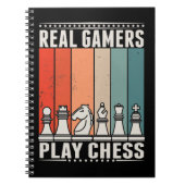 Retro Chess Gamer Board game Chess Piecks Notitieboek (Voorkant)