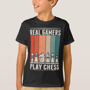 Retro Chess Gamer Board game Chess Piecks T-shirt
