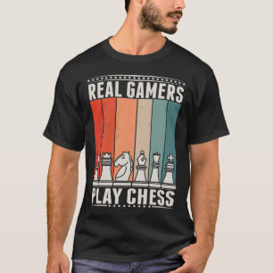 Retro Chess Gamer Board game Chess Piecks T-shirt