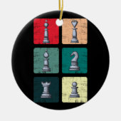  Retro Chess Perfect gift voor schaakspelers Keramisch Ornament (Voorkant)