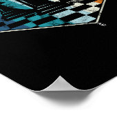 Retro Chess Piece Chess Master Club Poster (Hoek)