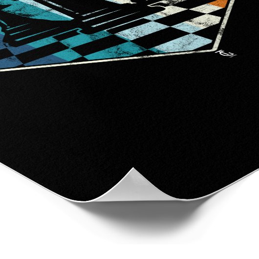Retro Chess Piece Chess Master Club Poster (Hoek)