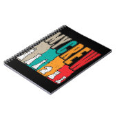 Retro Chess Pieces Cool Board game Crew Notitieboek (Linkerzijde)