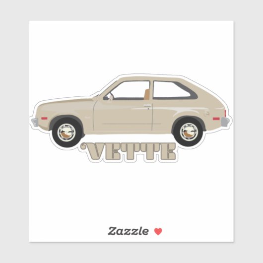 Retro Chevrolet Chevette klassieke auto Sticker (Vel)