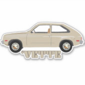 Retro Chevrolet Chevette klassieke auto Sticker (Voorkant)