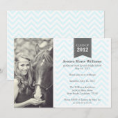 Retro Chevron Afstuderen Kaart (Voorkant / Achterkant)