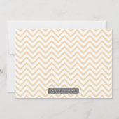 Retro Chevron Afstuderen Kaart (Achterkant)