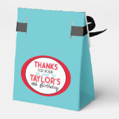 Retro Chevron Bowling Favor Boxen Bedankdoosjes (Achterkant)