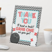 Retro Chevron Bowling Partij voorkeurteken Reclamebord Met Voetstuk (Insitu)