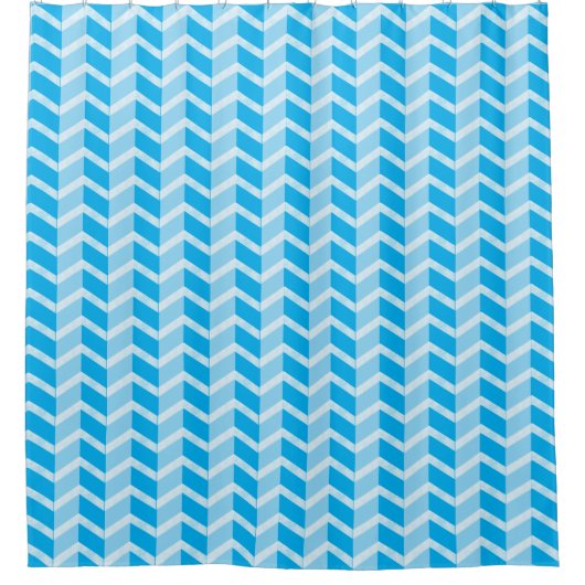 Retro Chevron Douchegordijn (Voorkant)