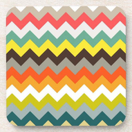 retro chevron drankjes onderzetter (Voorkant)