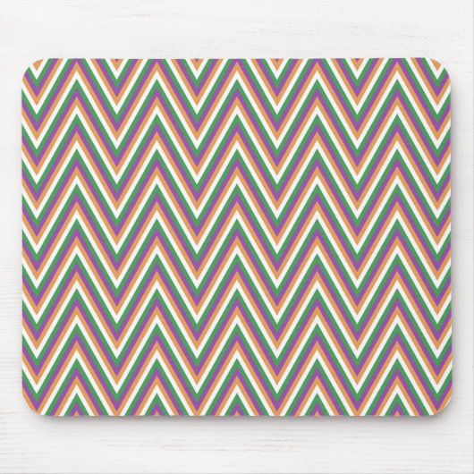 Retro Chevron Patroon Cool Muismat (Voorkant)
